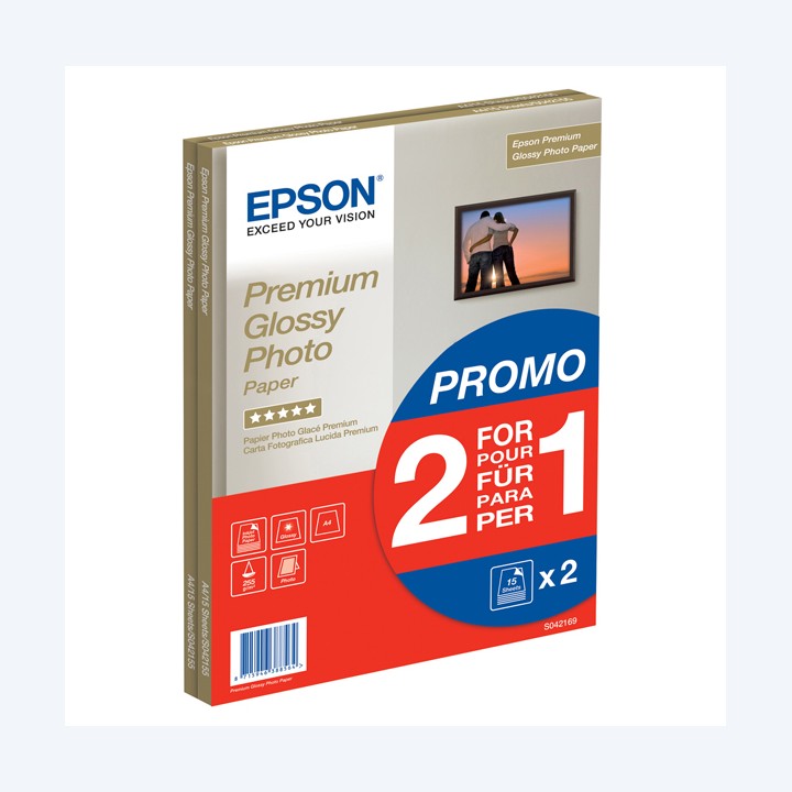 Epson Premium Glossy Photo Paper A4 2x — EPSS042169 | Ecotempo