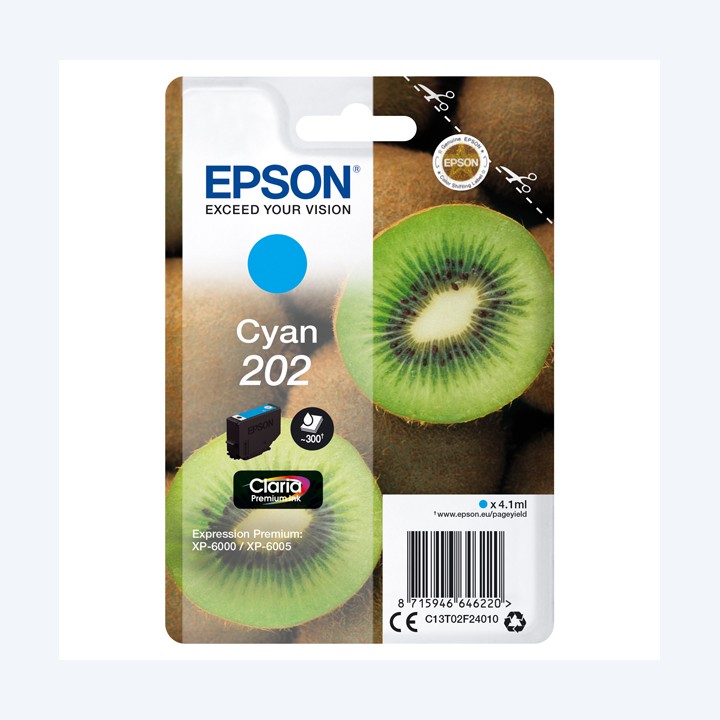 Epson Cartuccia ink 202 Ciano C13T02F24010 4,1ml | Ecotempo