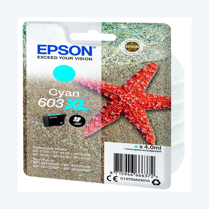 Epson Cartuccia ink 603XL ciano C13T03A24010 350 pag | Ecotempo