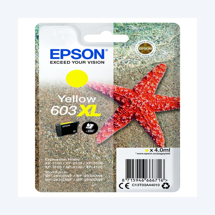 Epson Cartuccia ink 603XL giallo C13T03A44010 350 pag | Ecotempo