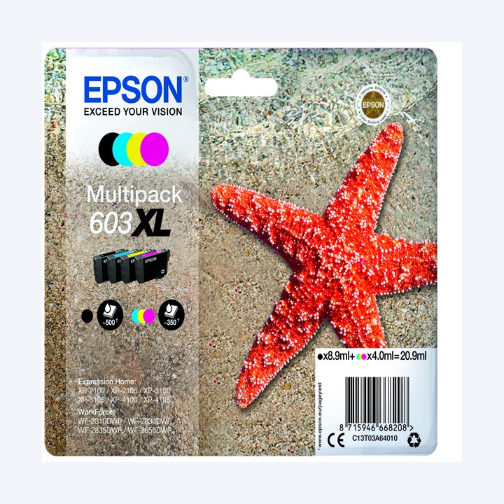 Epson Multipack Cartucce Ink 603XL — EPST03A64010 | Ecotempo