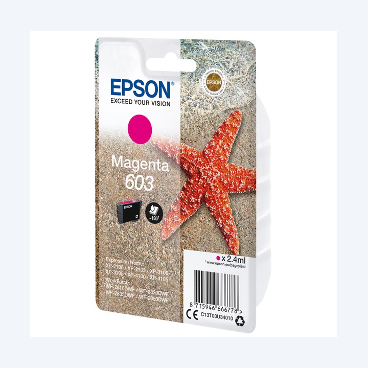 Epson Cartuccia ink 603 Magenta C13T03U34010 130 pag | Ecotempo