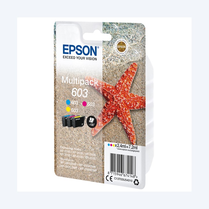Epson Cartuccia ink 603 C/M/Y C13T03U54010 130 pag cad. | Ecotempo