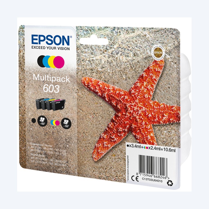 Epson Cartuccia ink 603 C/M/Y/K — EPST03U64010 | Ecotempo