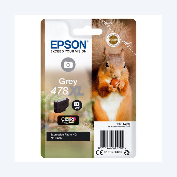 Epson Cartuccia ink 478XL Grigio C13T04F64010 11,2ml | Ecotempo