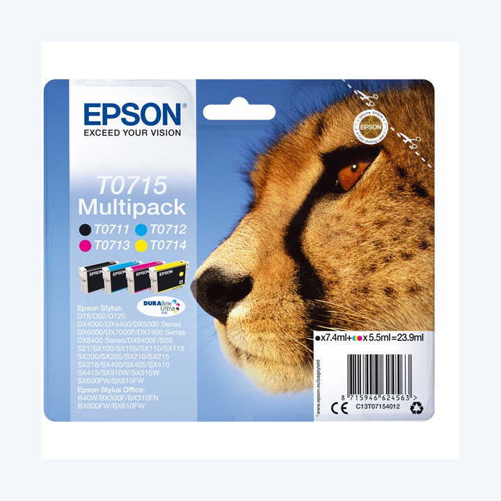 Epson Multipack Cartuccia ink C/M/Y/K — EPST07154012 | Ecotempo