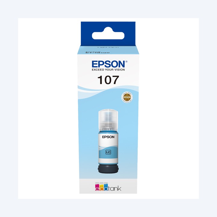 Epson Cartuccia EcoTank 107 Ciano Chiaro C13T09B540 | Ecotempo