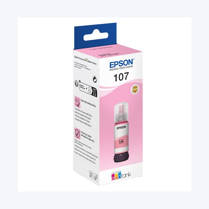 Epson Cartuccia EcoTank 107 Magenta Chiaro C13T09B640 | Ecotempo
