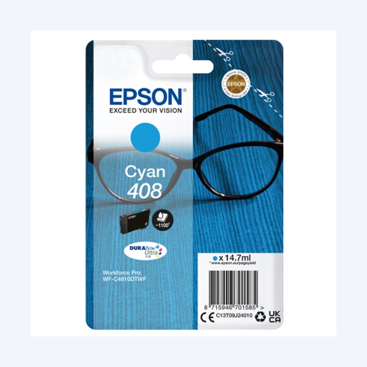 Epson Cartuccia DuraBrite Ultra 408 Ciano C13T09J24010 | Ecotempo