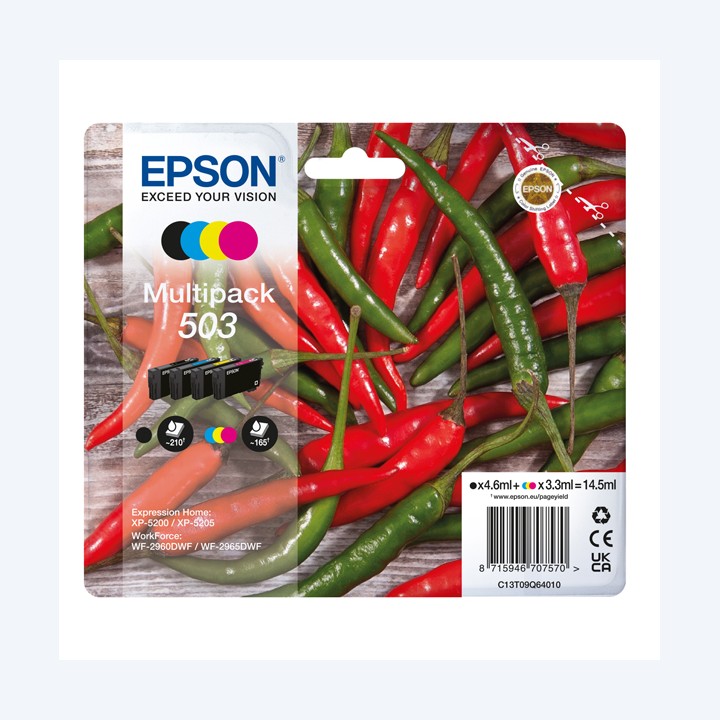 Epson Multipack Cartucce 503 BK/C/M/Y C13T09Q64010 | Ecotempo