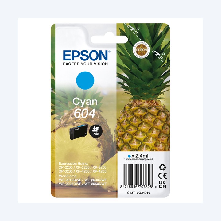 Epson Cartuccia Ciano 604 C13T10G24010 2,4 ml | Ecotempo