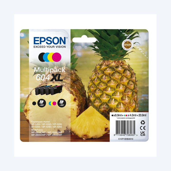 Epson Multipack Cartucce 604XL BK/C/M/Y C13T10H64010 | Ecotempo