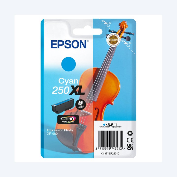 Epson Cartuccia Ciano 205XL Violin — EPST16P24010 | Ecotempo