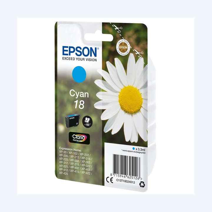 Epson Cartuccia ink 18 Ciano C13T18024012 3,3ml | Ecotempo
