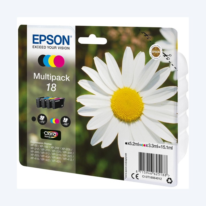 Epson Multipack Cartuccia ink 18 — EPST18064012 | Ecotempo