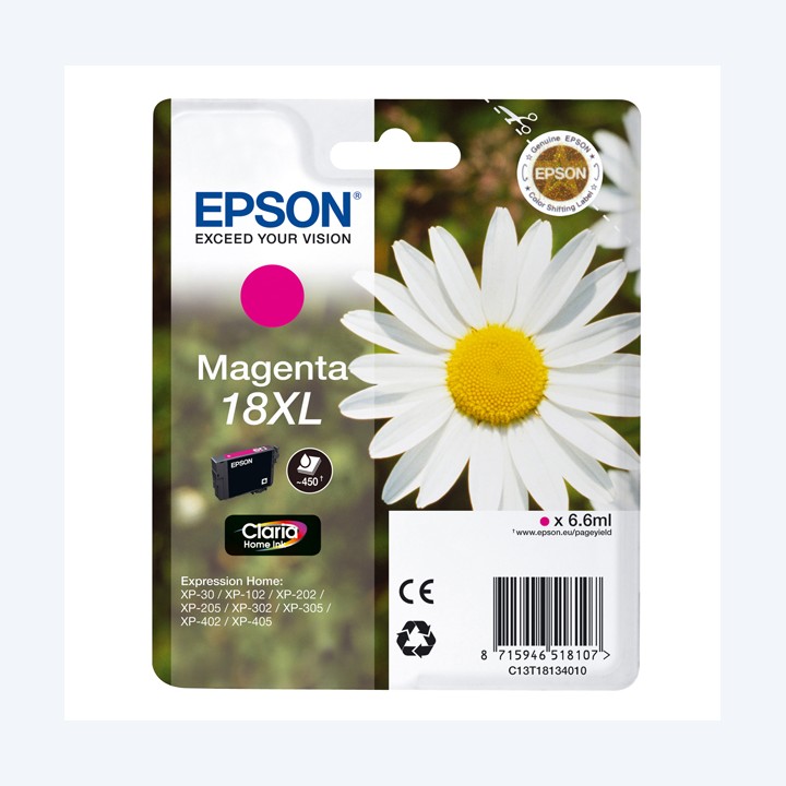 Epson Cartuccia ink 18XL Magenta C13T18134012 6,6ml | Ecotempo