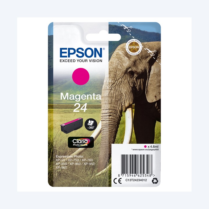 Epson Cartuccia ink 24 Magenta C13T24234012 4,6ml | Ecotempo