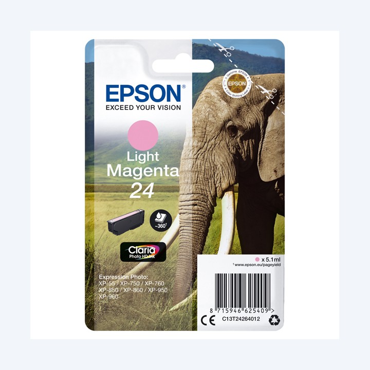 Epson Cartuccia ink 24 Magenta chiaro — EPST24264012 | Ecotempo
