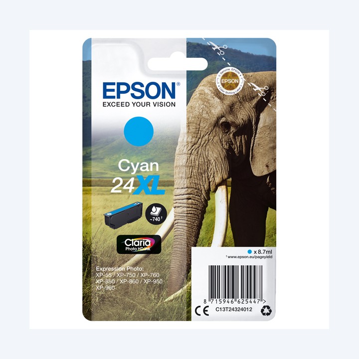 Epson Cartuccia ink 24XL Ciano C13T24324012 8,7ml | Ecotempo