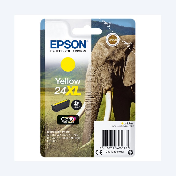 Epson Cartuccia ink 24XL Giallo C13T24344012 8,7ml | Ecotempo