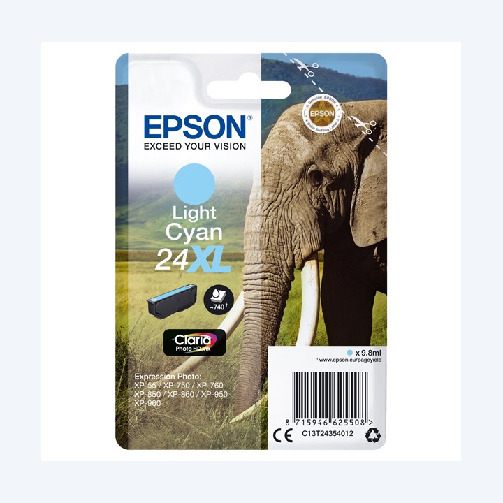 Epson Cartuccia ink 24XL Ciano chiaro — EPST24354012 | Ecotempo