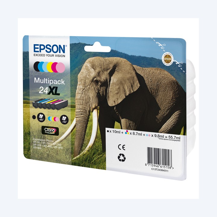 Epson Cartuccia ink 24XL C/M/Y/C CH/M — EPST24384011 | Ecotempo
