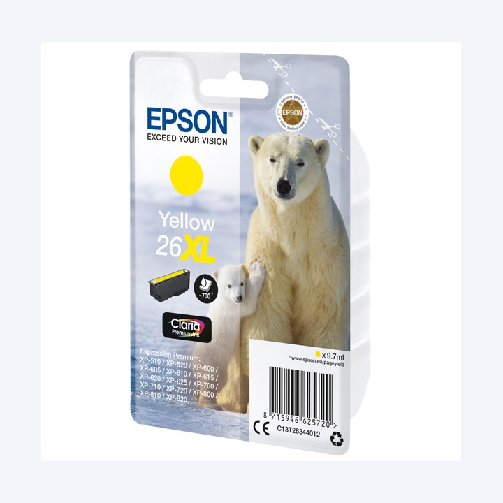 Epson Cartuccia ink 26XL Giallo C13T26344012 9,7ml | Ecotempo