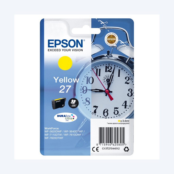 Epson Cartuccia ink 27 Giallo C13T27044012 3,6ml | Ecotempo