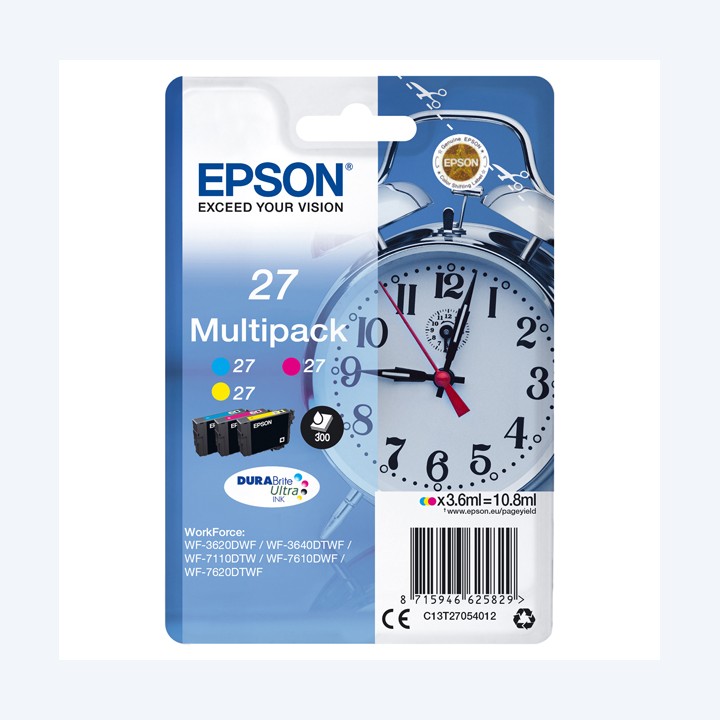 Epson Confezione Cartuccia ink 27 C/M/Y — EPST27054012 | Ecotempo