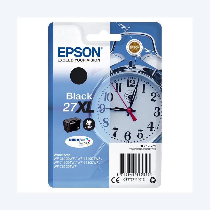 Epson Cartuccia ink 27XL Nero C13T27114012 17,7ml | Ecotempo
