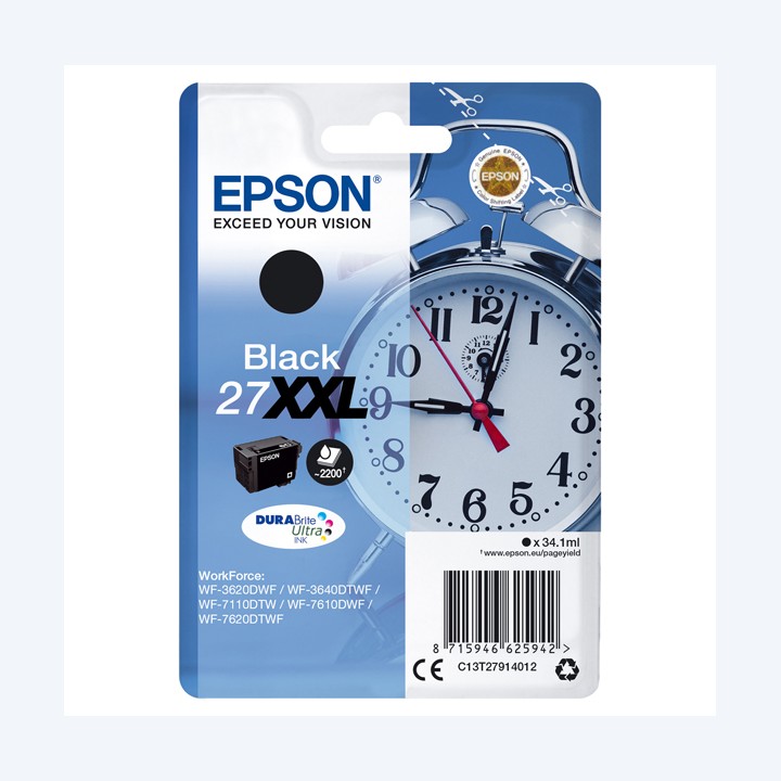 Epson Cartuccia ink 27XXL Nero C13T27914012 34,1ml | Ecotempo