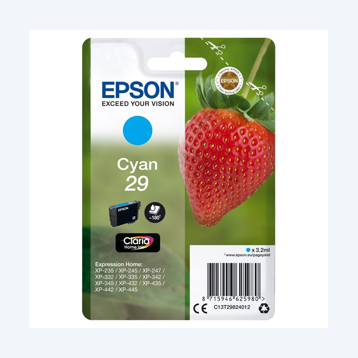Epson Cartuccia ink 29 Ciano C13T29824012 3,2ml | Ecotempo