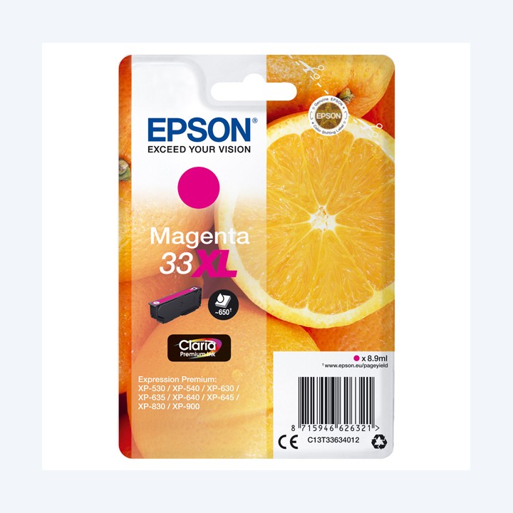 Epson Cartuccia ink 33XL Magenta C13T33634012 8,9ml | Ecotempo