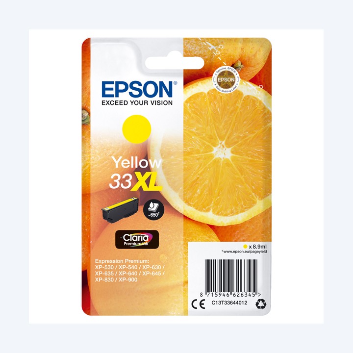 Epson Cartuccia ink 33XL Giallo C13T33644012 8,9ml | Ecotempo