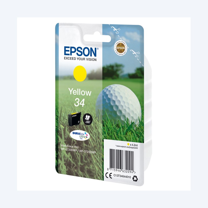 Epson Cartuccia ink 34 Giallo C13T34644010 4,2ml | Ecotempo