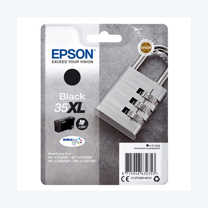 Epson Cartuccia ink 35XL Nero C13T35914010 41,2ml | Ecotempo