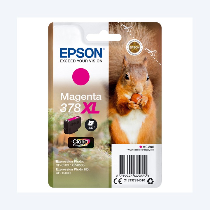 Epson Cartuccia ink 378XL Magenta C13T37934010 9,3ml | Ecotempo