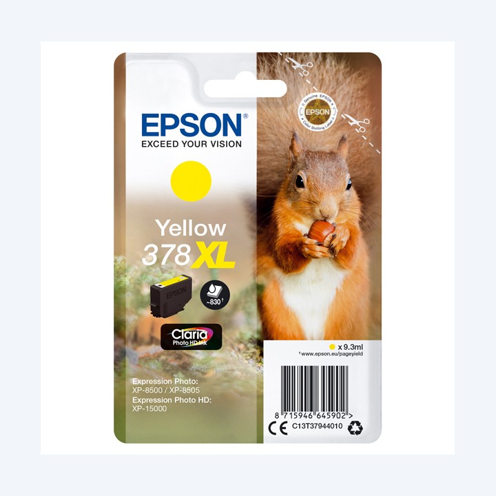 Epson Cartuccia ink 378XL Giallo C13T37944010 9,3ml | Ecotempo