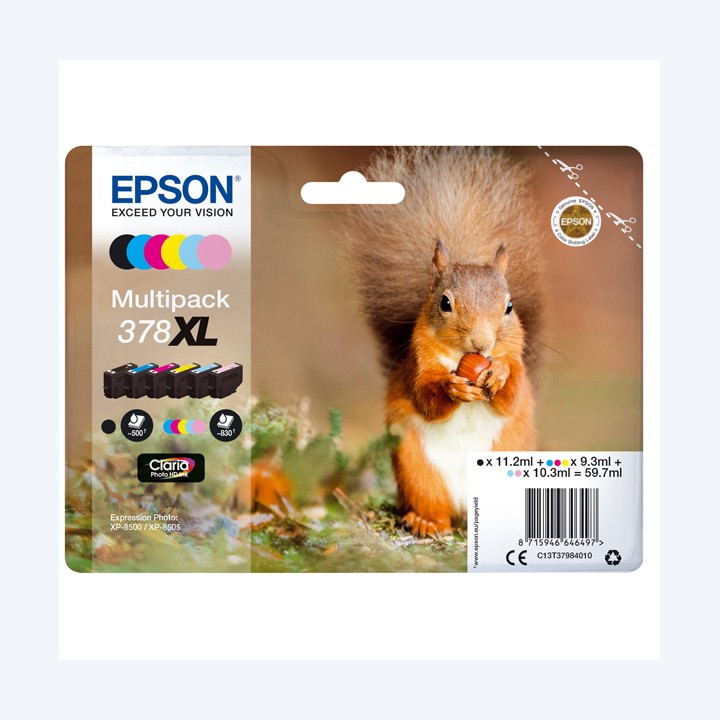 Epson Multipack Cartuccia ink 378XL — EPST37984010 | Ecotempo
