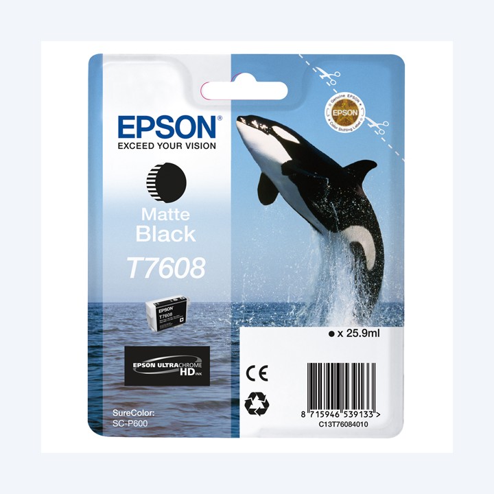 Epson Cartuccia ink T7608- Nero Matte C13T76084N10 | Ecotempo