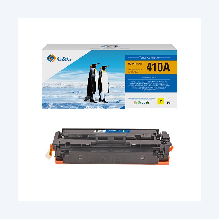 G&G Toner Compatibile per Hp CF412A- Giallo 2.300 pag | Ecotempo