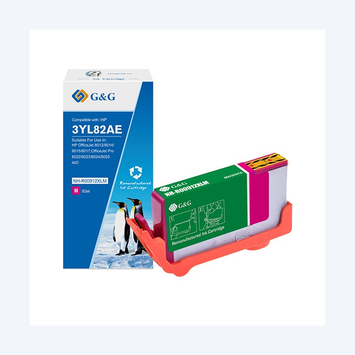 G&G Cartuccia ink Compatibile per HP 912XL Magenta | Ecotempo