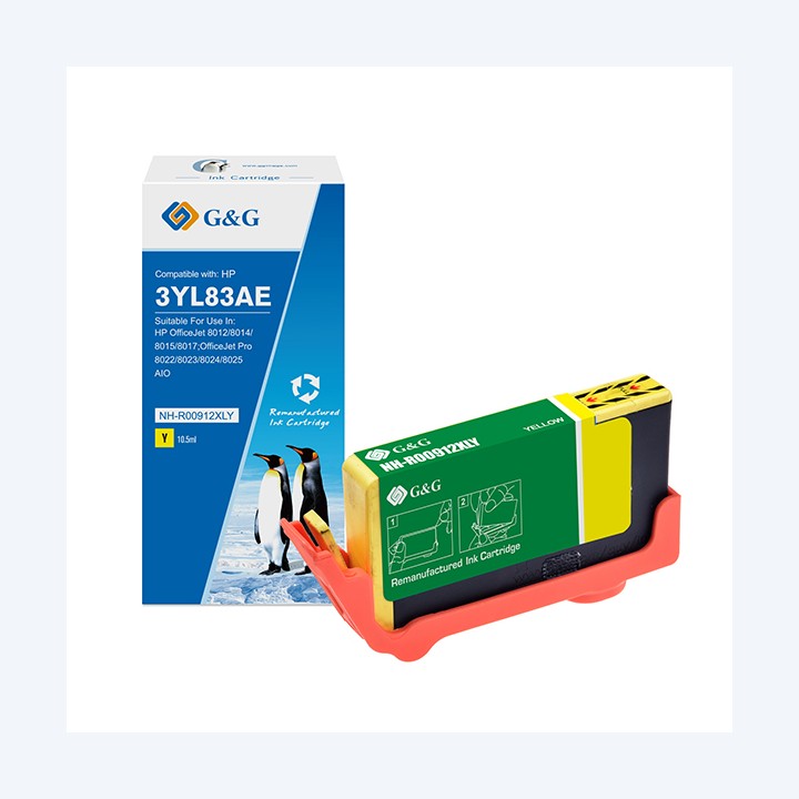 G&G Cartuccia ink Compatibile per HP 912XL Giallo | Ecotempo