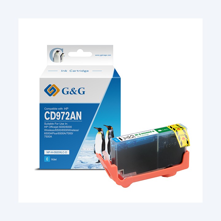 G&G Cartuccia ink Compatibile per HP 920XL Ciano | Ecotempo