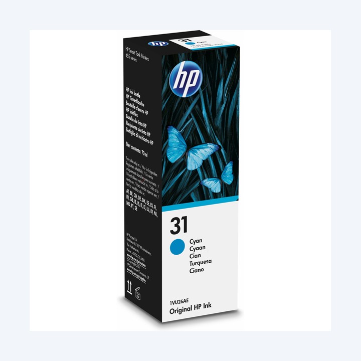 Hp Flacone inchiostro originale 31 Ciano 1VU26AE 70 ml | Ecotempo