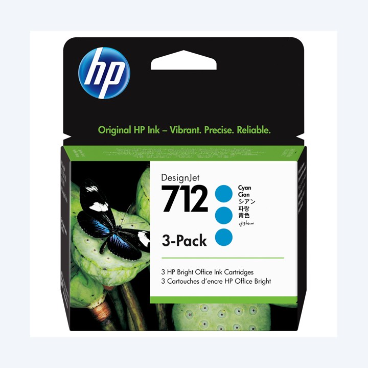 Hp Conf. 3 Cartucce ink originale 712 — HP3ED77A | Ecotempo