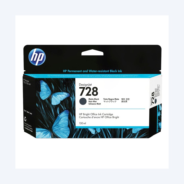 Hp Cartuccia ink originale 728 Nero opaco 3WX25A 130 ml | Ecotempo