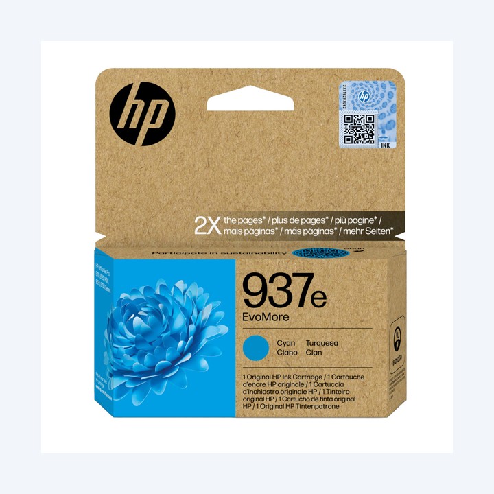 Hp Cartuccia ink originale 937e Ciano 4S6W6NE 1.650 pag | Ecotempo