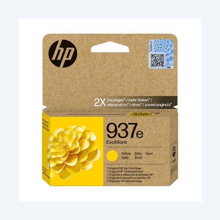 Hp Cartuccia ink originale 937e Giallo — HP4S6W8NE | Ecotempo