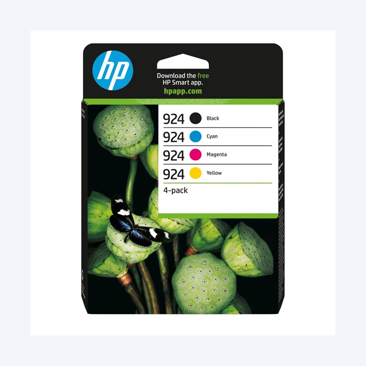 Hp originale Cartuccia 924 4-pack BK/C/M/Y 6C3Z1NE | Ecotempo